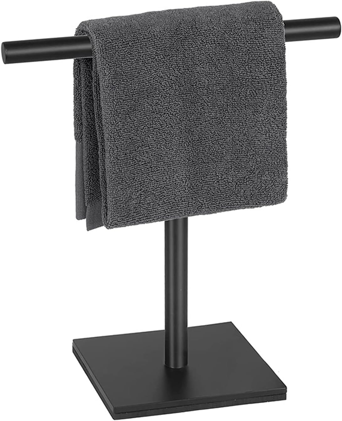 Freestanding Towel Rack for Bathroom Bath Towel Holder Standing on Floor Double Towel Bar Brass Chrome