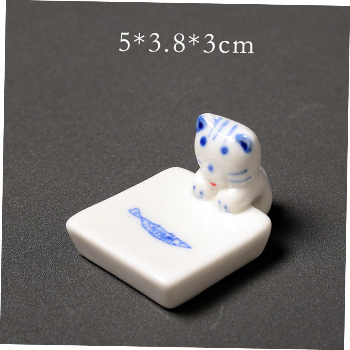 Cute Cat Chopsticks Rest Ceramic Kitten Chopstick Holder Japanese Style Chopstick Pillow for Easy Cleaning