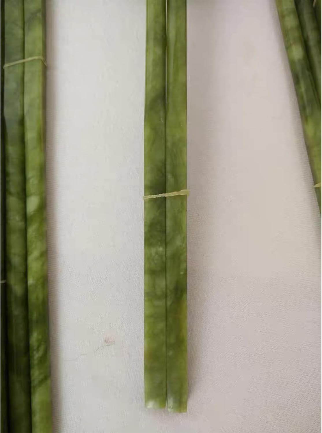 Natural Jade Chopsticks Reusable: Decorative Jade Stone Turtle Chopstick Holder, Green Chinese Chopsticks Set, Dishwasher safe