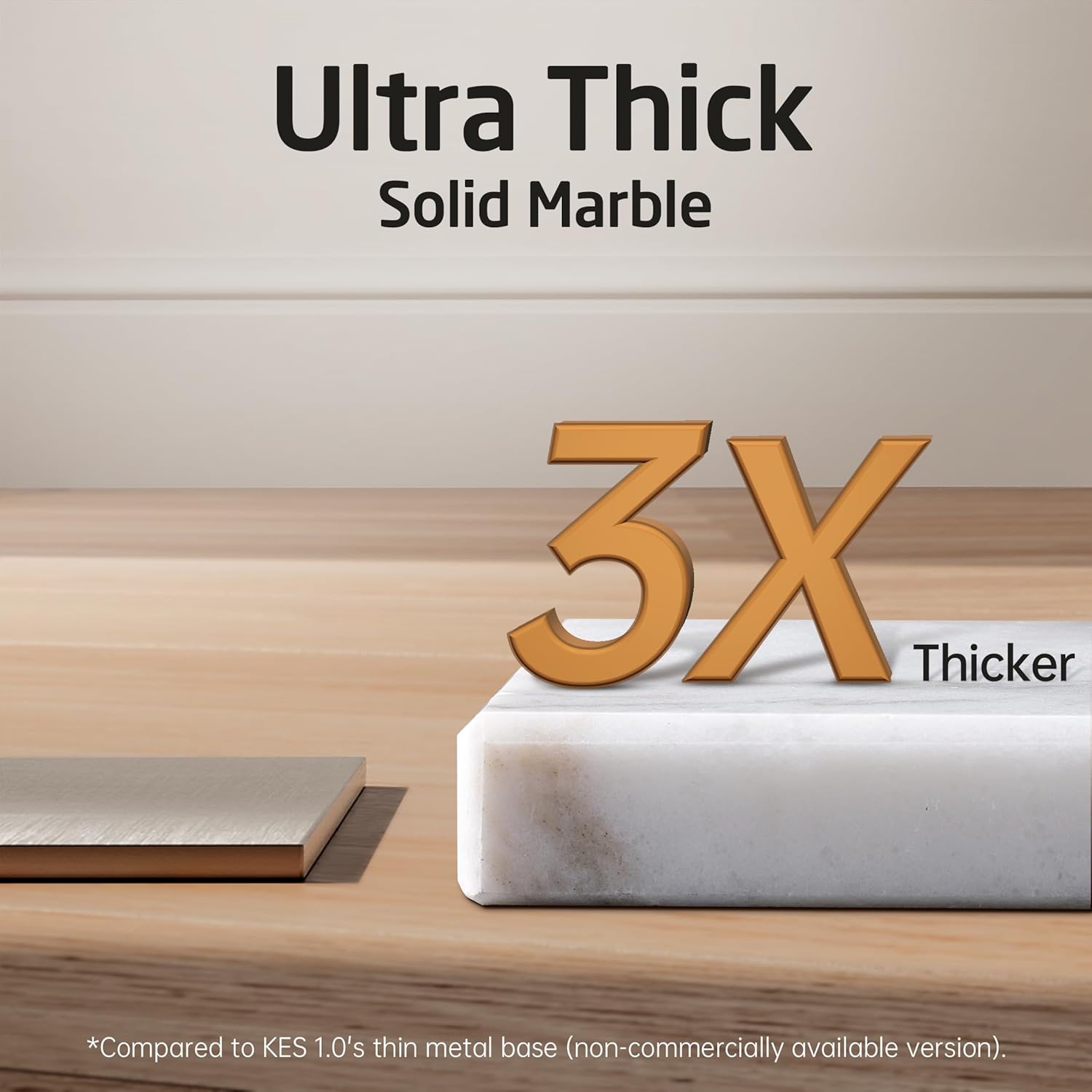 KES Standing Towel Rack 3-Tier with Heavy Marble Base, Free Standing Towel Racks for Bathroom Floor, SUS304 Stainless Steel Brushed Finish, BTH217S3-2